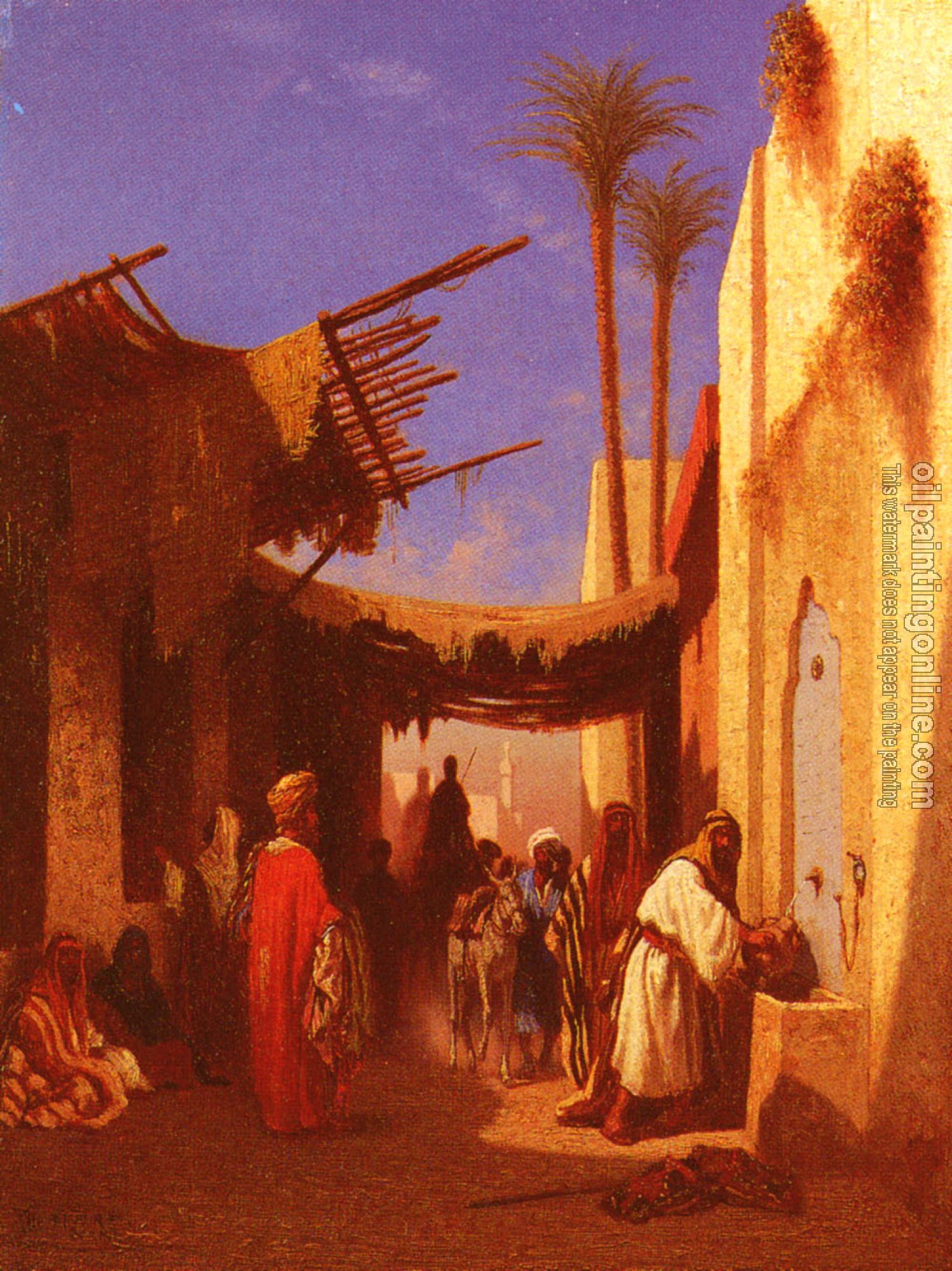 Frere, Charles Theodore - Street In Damascus and Street In Cairo